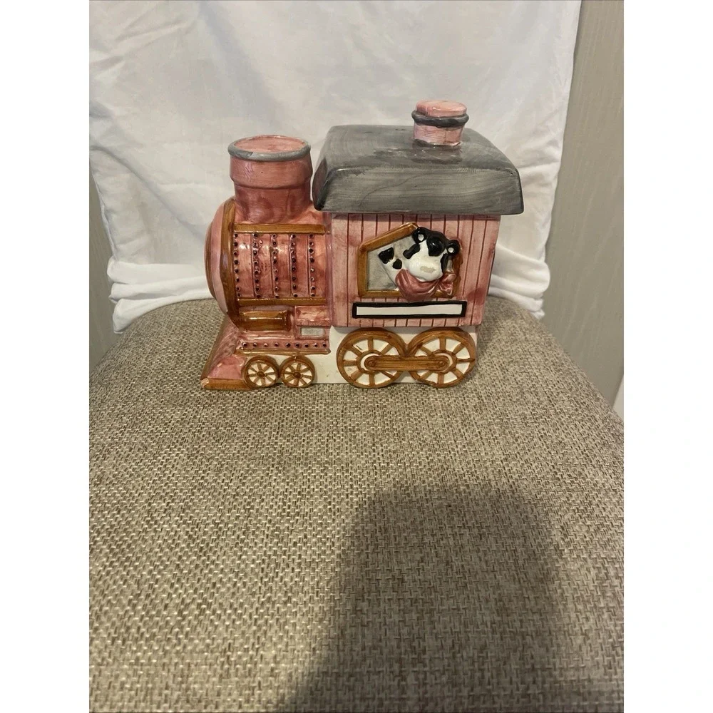 Vintage 1950s Happy Train Cookie Jar Sierra Vista Ceramics